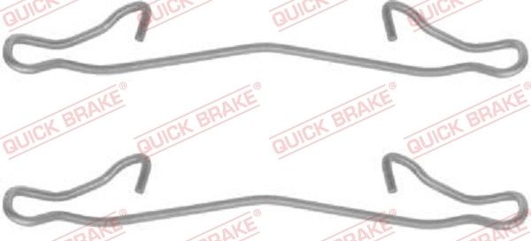 QUICK BRAKE Accessory Kit, disc brake pads Article number: 109-1121 cheaply