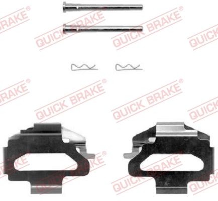 QUICK BRAKE 109-1141 Lisakomplekt, ketaspiduriklotsid SCUDO 2.0 JTD 109 HP Diisel 2006