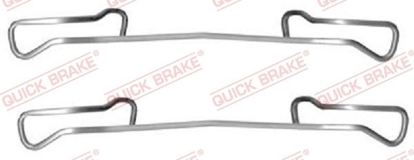 QUICK BRAKE 109-1150 Monteringssæt til bremseklodser XSARA 1.5 D 57 HK Diesel 2010