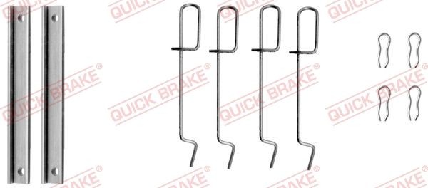 QUICK BRAKE 109-1151 Monteringssæt til bremseklodser 19 1.9 dT 90 HK Diesel 2001