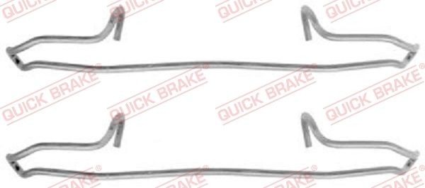 QUICK BRAKE 109-1159 Lisakomplekt, ketaspiduriklotsid MAREA 1.9 JTD 110 (185AXT1A) 110 HP Diisel 2007