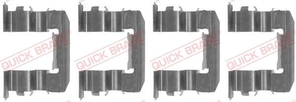 QUICK BRAKE 109-1184 Monteringssæt til bremseklodser LANTRA 1.9 D 68 HK Diesel 2000