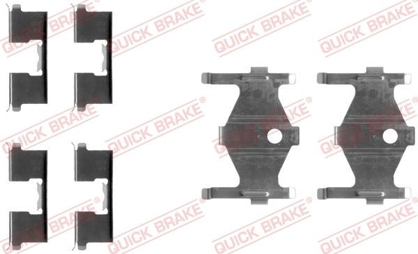QUICK BRAKE 109-1185 Monteringssæt til bremseklodser SUNNY 1.6 i 16V 102 HK Benzin 1995