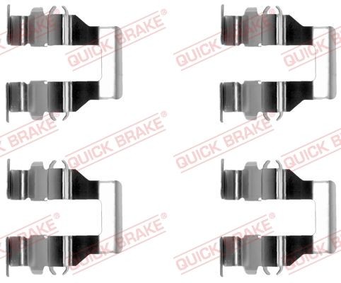 QUICK BRAKE 109-1199 Monteringssæt til bremseklodser GALANT 2.0 GLSTD 90 HK Diesel 1998