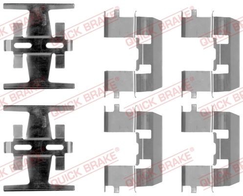 QUICK BRAKE 109-1208 Monteringssæt til bremseklodser CR-V 2.0 16V 4WD (RD1, RD3) 147 HK Benzin 2002