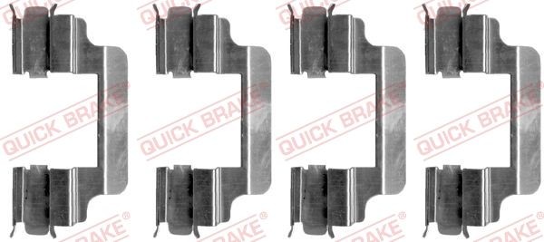 QUICK BRAKE 109-1231 Lisakomplekt, ketaspiduriklotsid SCUDO 2.0 JTD 109 HP Diisel 2006