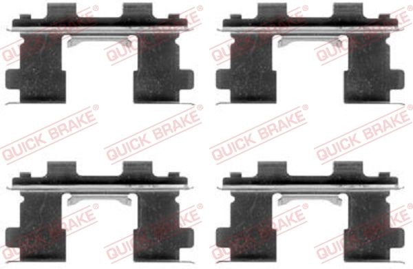 QUICK BRAKE 109-1253 Monteringssæt til bremseklodser SUNNY 1.6 i 16V 102 HK Benzin 1995