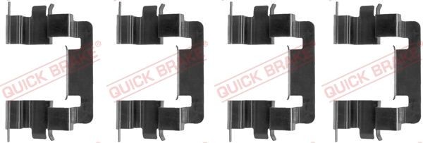 QUICK BRAKE 109-1278 Lisakomplekt, ketaspiduriklotsid ACCORD 2.0 Vtec (CF9, CF0, CF1, CF2) 150 HP Bensiin 2003