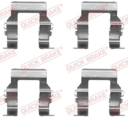 QUICK BRAKE 109-1279 Monteringssæt til bremseklodser GALANT 2.5 170 HK Benzin 1996