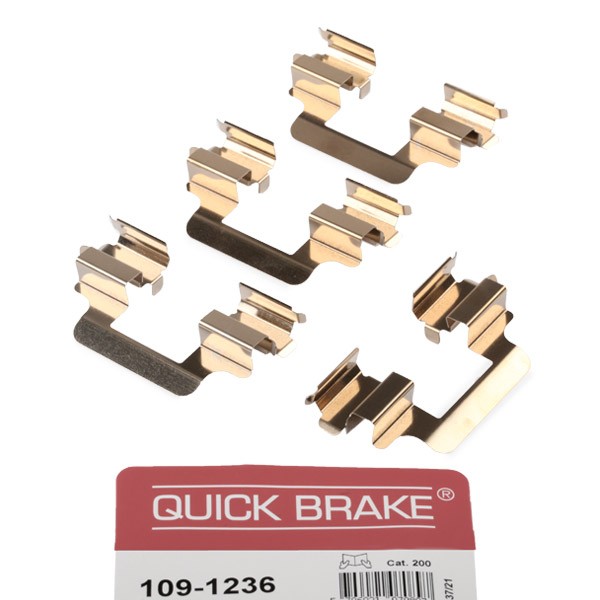 QUICK BRAKE 109-1610 Lisakomplekt, ketaspiduriklotsid FABIA 1.4 TSI RS 180 HP Bensiin 2014