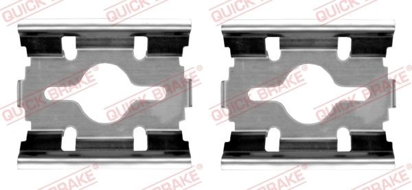 QUICK BRAKE 109-1657 Monteringssæt til bremseklodser DUCATO 1.9 TD Combinato 80 HK Diesel 2002