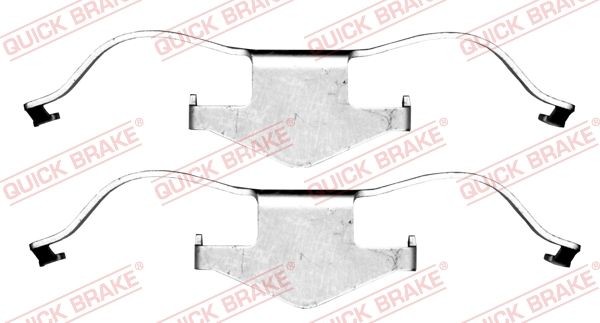 QUICK BRAKE 109-1659 Monteringssæt til bremseklodser VECTRA 3.2 V6 (F69) 211 HK Benzin 2009