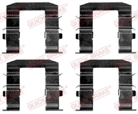 QUICK BRAKE 109-1665 Monteringssæt til bremseklodser SORENTO 3.5 V6 4WD 194 HK Benzin 2011