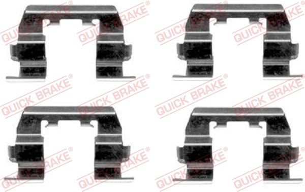 QUICK BRAKE 109-1669 Monteringssæt til bremseklodser LANTRA 1.9 D 68 HK Diesel 2000