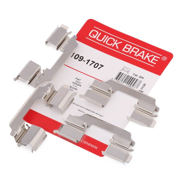 QUICK BRAKE 109-1707 Monteringssæt til bremseklodser MOKKA 1.6 CDTI 4x4 (_76) 110 HK Diesel