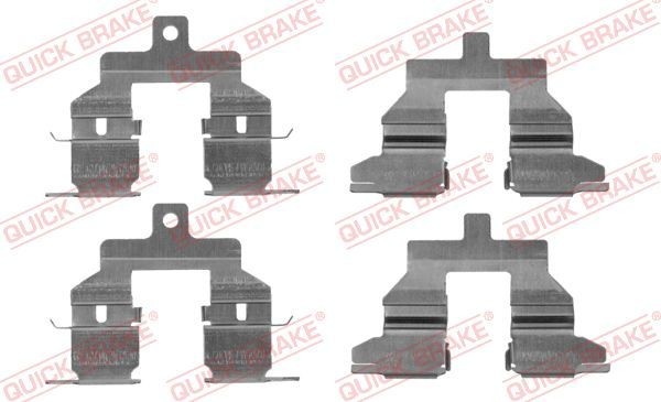 QUICK BRAKE 109-1737 Monteringssæt til bremseklodser ESPACE 2.0 dCi (JK03, JK04, JK1C, JK1G, JK1J, JK1K) 173 HK Diesel