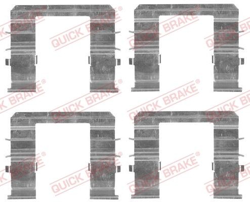 QUICK BRAKE 109-1744 Monteringssæt til bremseklodser SEDONA 2.5 V6 150 HK Benzin 2007