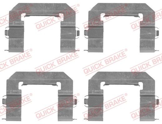 QUICK BRAKE 109-1761 Monteringssæt til bremseklodser ANTARA 2.4 4x4 140 HK Benzin 2017
