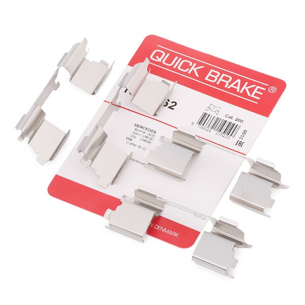 QUICK BRAKE 109-1762 Monteringssæt til bremseklodser CRAFTER 2.5 TDI 109 HK Diesel 2016