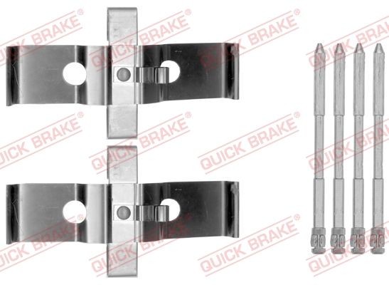 QUICK BRAKE 109-1796 Monteringssæt til bremseklodser TOUAREG 3.0 TSI 4motion 340 HK Benzin