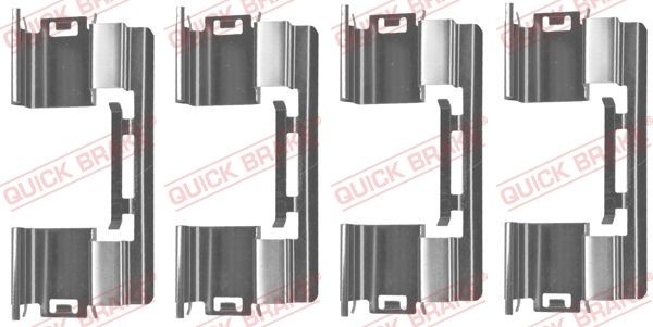 QUICK BRAKE 109-1813 Monteringssæt til bremseklodser MOKKA 1.2 (76) 101 HK Benzin