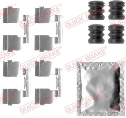QUICK BRAKE 109-1835 Lisakomplekt, ketaspiduriklotsid TWINGO 1.2 Turbo 100 HP Bensiin