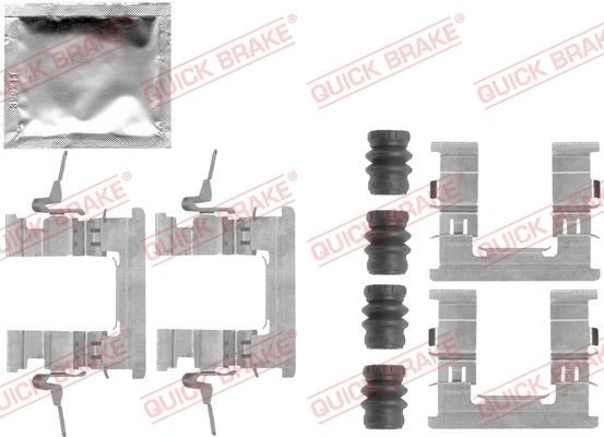 QUICK BRAKE 109-1853 Monteringssæt til bremseklodser PULSAR 1.2 DIG-T 115 HK Benzin