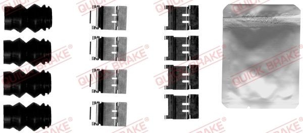 QUICK BRAKE 109-1874 Monteringssæt til bremseklodser C-HR 1.8 (ZGX11) 140 HK Benzin