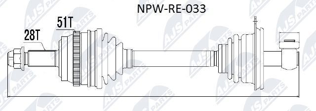 NTY Полуоска артикулен номер: NPW-RE-033 евтино