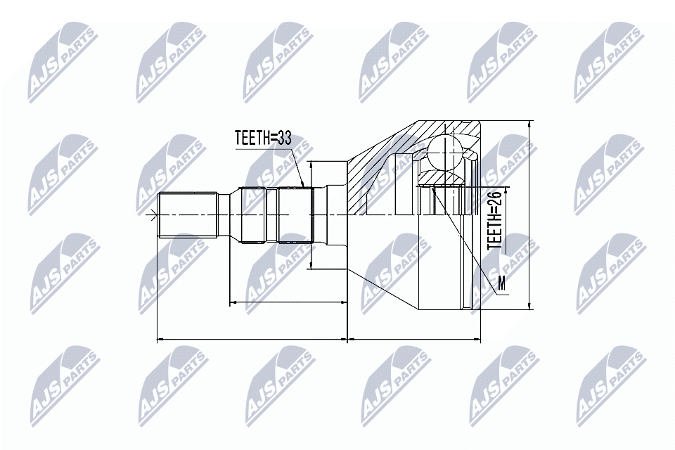 NTY Joint kit, drive shaft Article number: NPZ-PL-029 cheaply