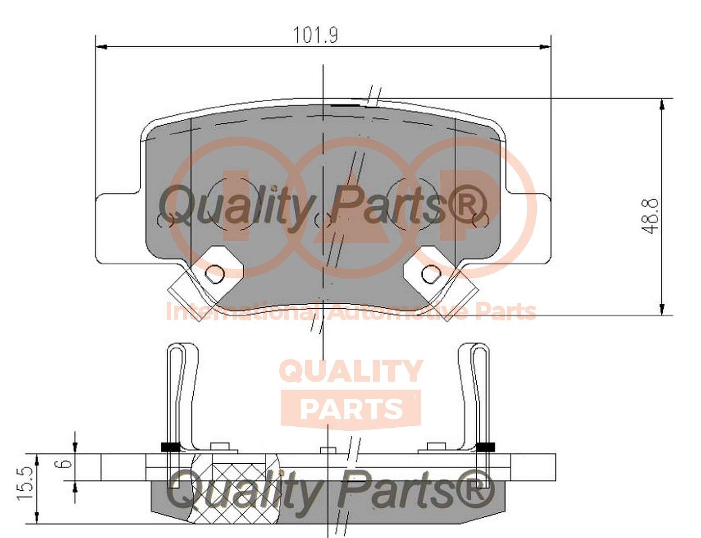 IAP QUALITY PARTS Styrekugle Varenummer: 604-13104 billige