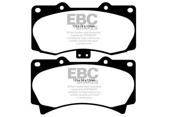 EBC Brakes Brake pad set Article number: DP61759 cheaply