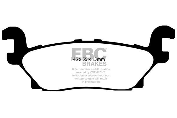 EBC Brakes Brake pad set Article number: DP61760 cheaply