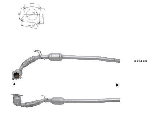 VEGAZ Catalytic converter Article number: VK-421BLAU cheaply