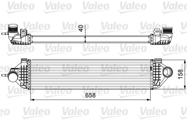 VALEO Intercooler Article number: 818600 cheaply