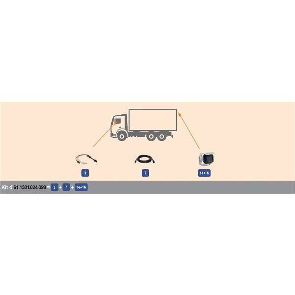 MEKRA Reversing camera MERCEDES-BENZ Article number: 61.1301.024.099 cheaply