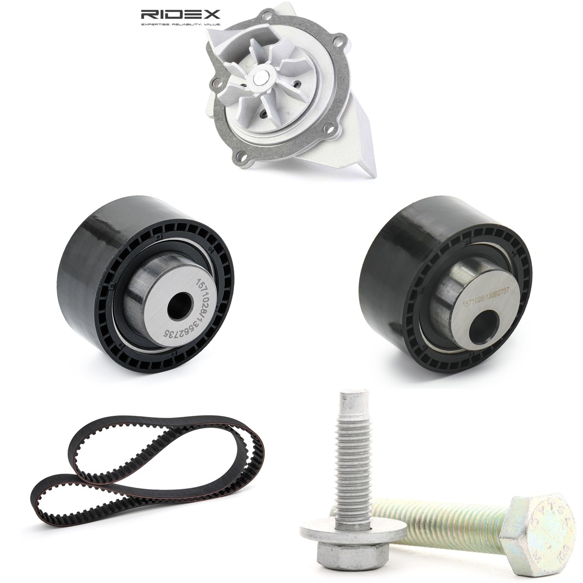 RIDEX Water pump and timing belt kit Article number: 3096W0221 cheaply