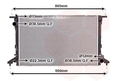 VAN WEZEL Radiaator, mootorijahutus Artikli number: 03012722 soodsalt