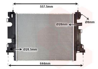 VAN WEZEL Engine radiator Article number: 43012703 cheaply