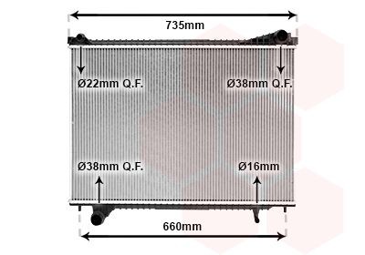 VAN WEZEL Engine radiator Article number: 77012700 cheaply