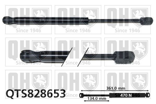 QUINTON HAZELL Bagklapsdæmper Varenummer: QTS828653 billige