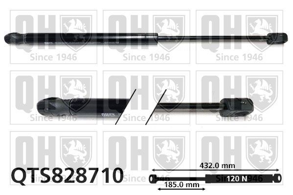 QUINTON HAZELL Gas Spring, convertible top Article number: QTS828710 cheaply