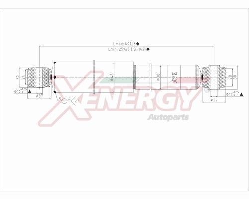 AP XENERGY Støddæmper Varenummer: X414343 billige