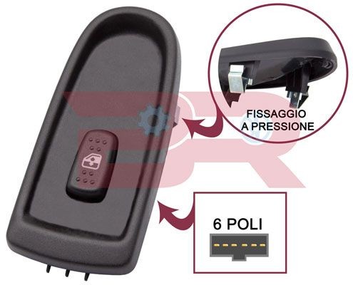BOTTO RICAMBI Window switch Article number: BREL0479 cheaply