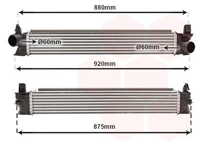 VAN WEZEL Intercooler Article number: 17014713 cheaply