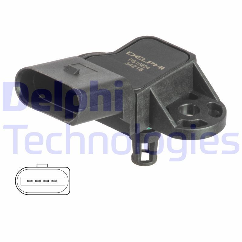 DELPHI Tryksensor, bremseforstærker Varenummer: PS10224 billige