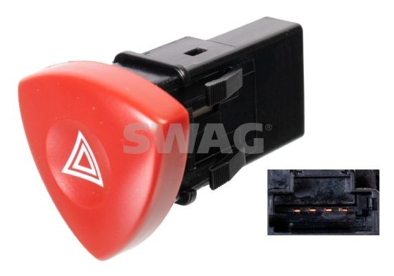 SWAG 60 10 7792 Hazard Light Switch TRAFIC 1.9 dCI 100 101 PS Diesel