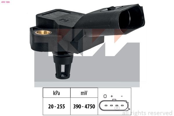 KW Sensor, boost pressure Article number: 493 188 cheaply