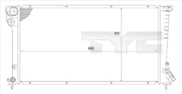 TYC Radiaator, mootorijahutus Artikli number: 705-0002 soodsalt