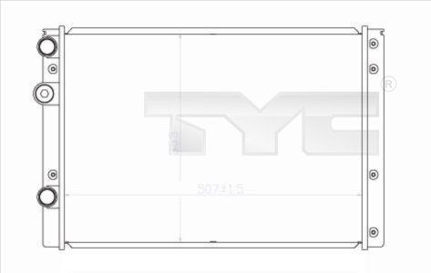 TYC Engine radiator Article number: 737-0038 cheaply